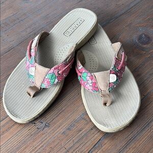 Sperry Top-Sider size 9 floral sequin sandals